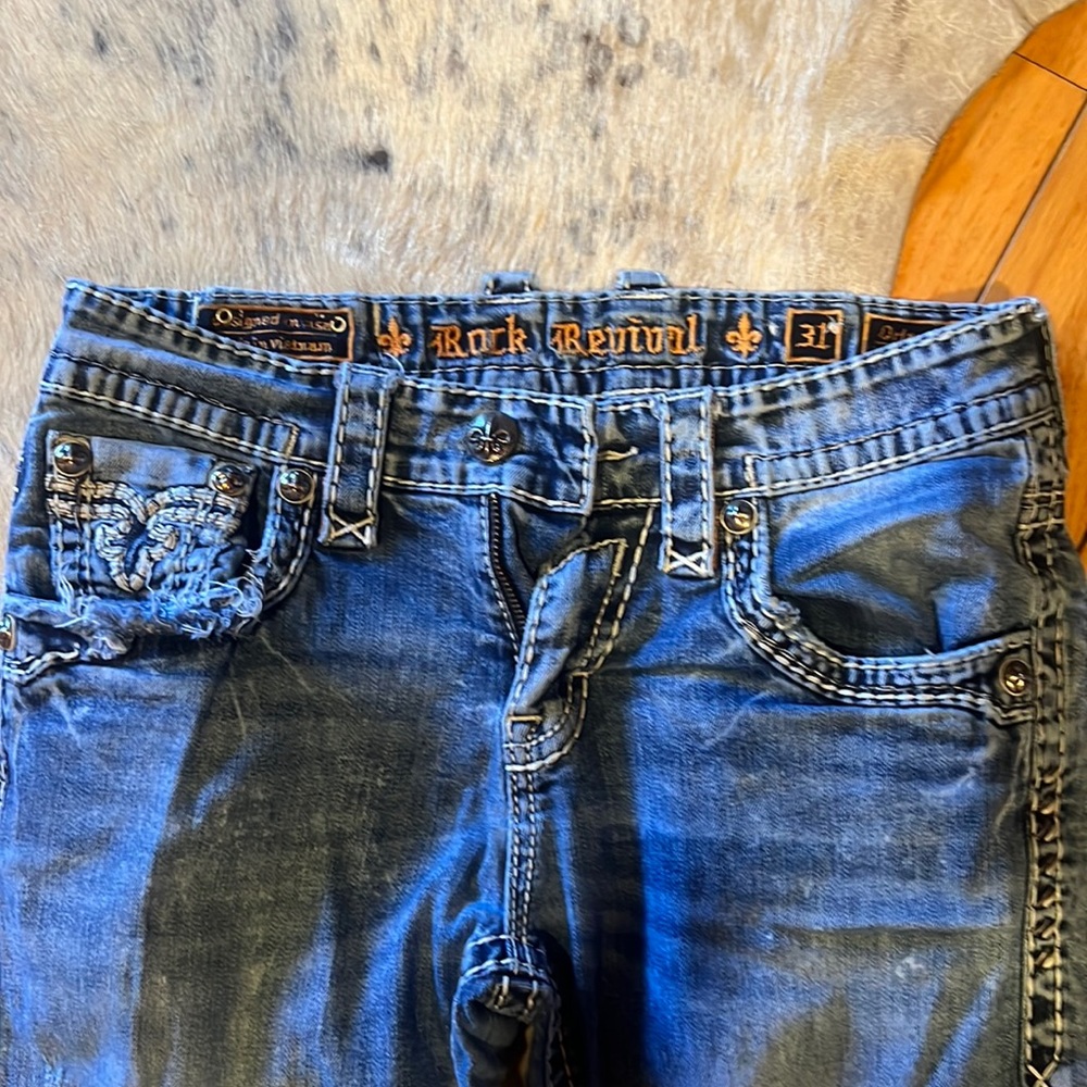 Rock revival men’s jeans